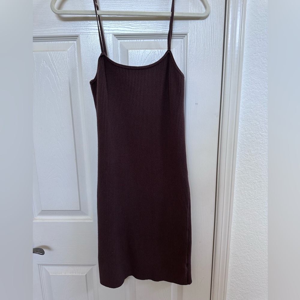 House of Harlow 1960 brown body-con mini dress